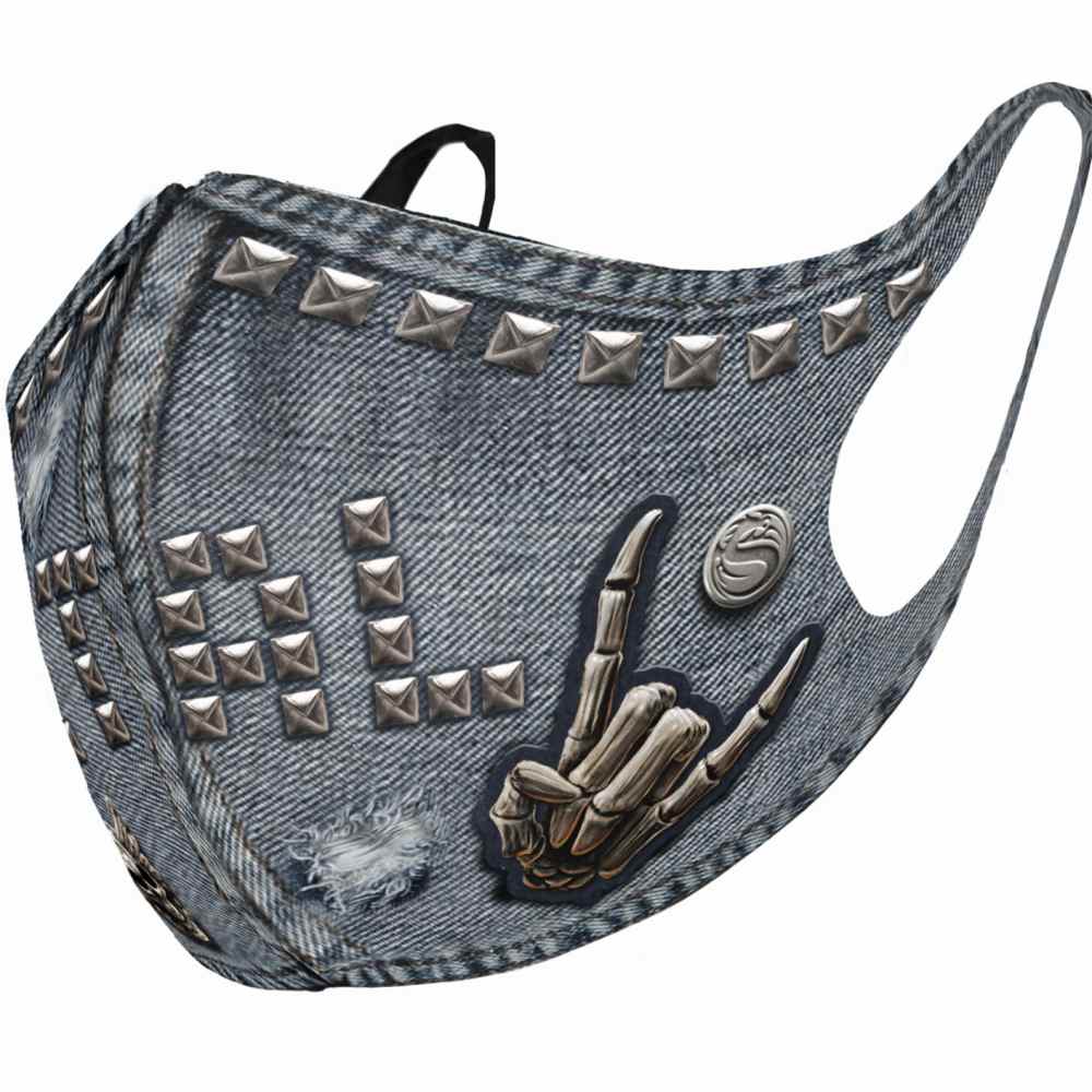 Spiral - THRASH METAL Masker - Mondkapje - Zwart